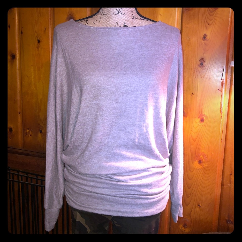 NWOT Knit Tunic Top Gray.
